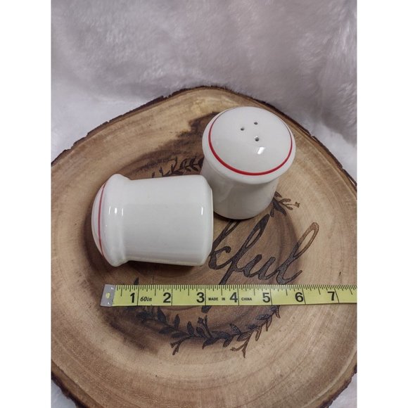 Vtg Treasure Craft Christmas Geese Ribbon Salt Pepper Shaker Set 1987 Replace - Picture 3 of 5